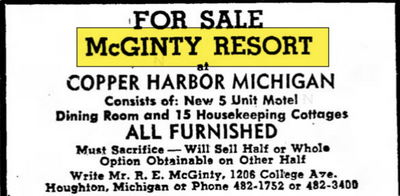 Pines Resort (McGintys Resort) - May 1968 Ad